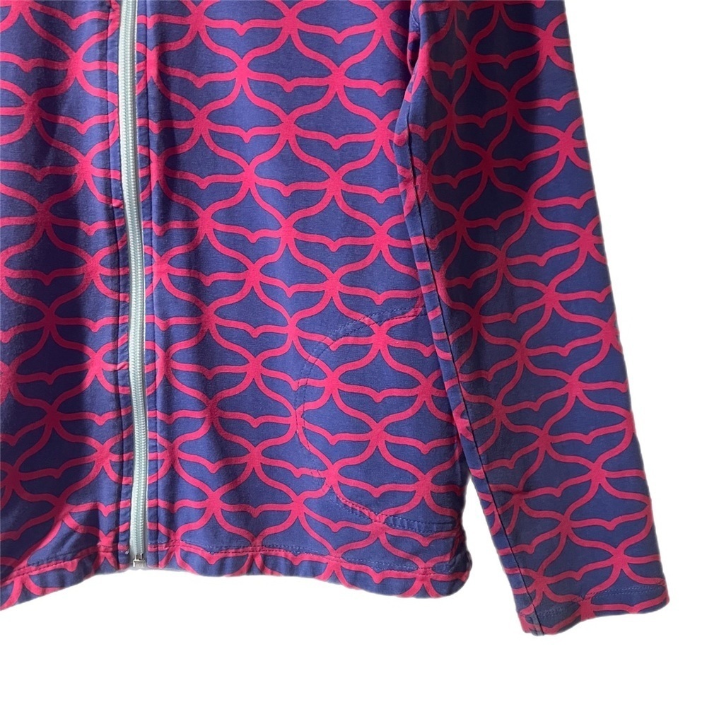 Vineyard Vines Purple Pink Full Zip Jacket Mock Neck Pockets Girls Size L - Picture 3 of 9